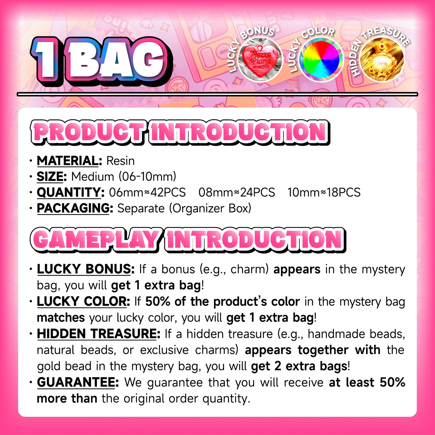 【DIY】Resin Beads Mystery Bags【Live Open】