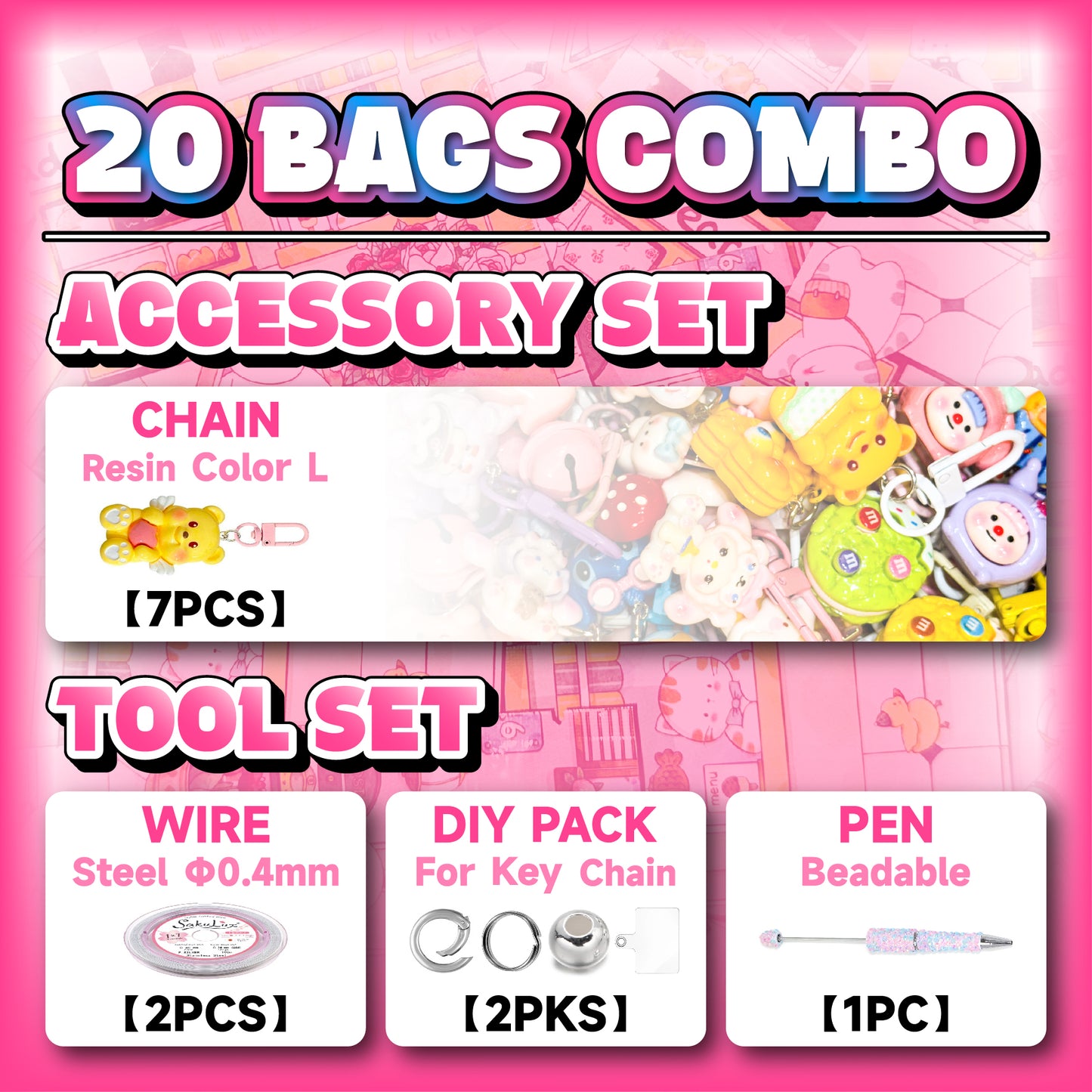 【DIY】Cartoon Beads Mystery Bags【Live Open】