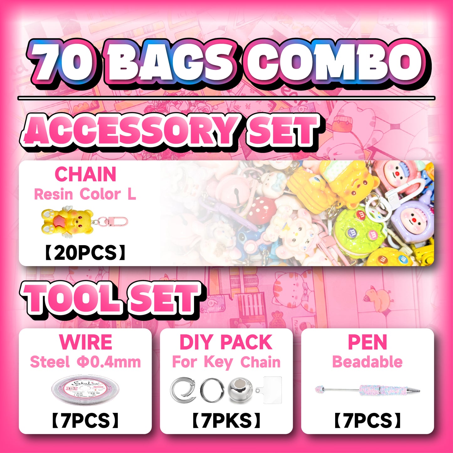 【DIY】Cartoon Beads Mystery Bags【Live Open】